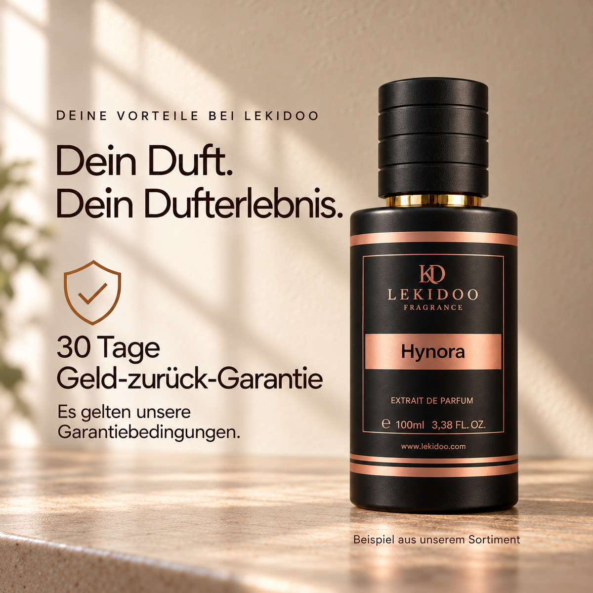 Deine Vorteile bei LEKIDOO: 30 Tage Geld-zurück-Garantie. Es gelten unsere Garantiebedingungen. Flasche als Sortimentsbeispiel.